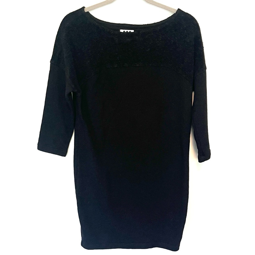 Black Three Dots Women's Sweater Dress